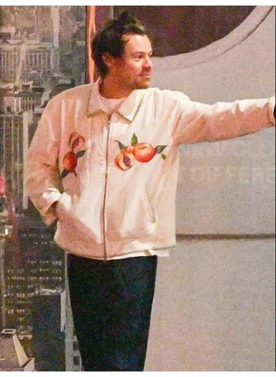 Harry Styles Dont Worry Darling Jack Chambers Peach Jacket