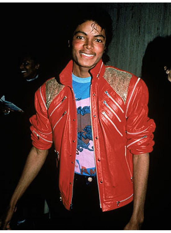 Michael Jackson Beat It Red Leather Jacket